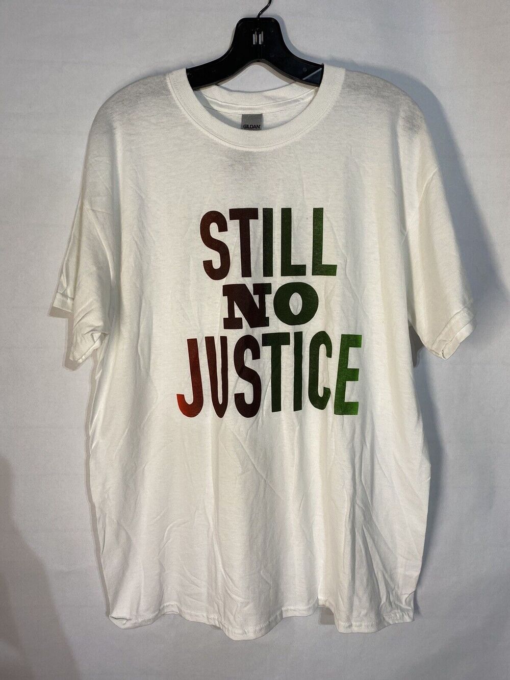 Still No Justice Graphic Tee NWT Rue21 Guys T-Shirt Size Large White